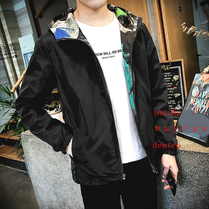 DualWear Lightweight Hooded Windbreaker