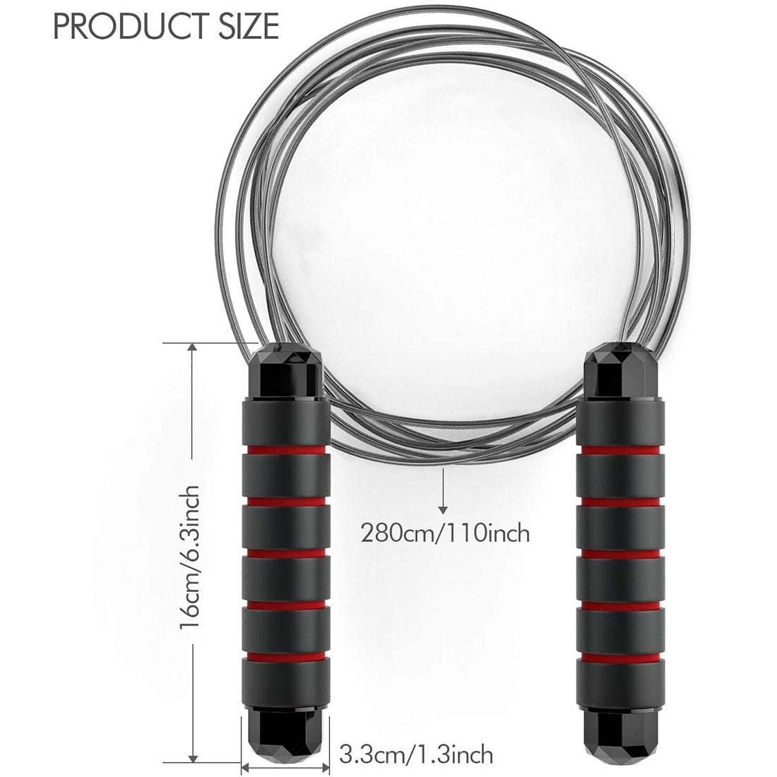 Tangle-Free Rapid Speed Jump Rope with Ball Bearings