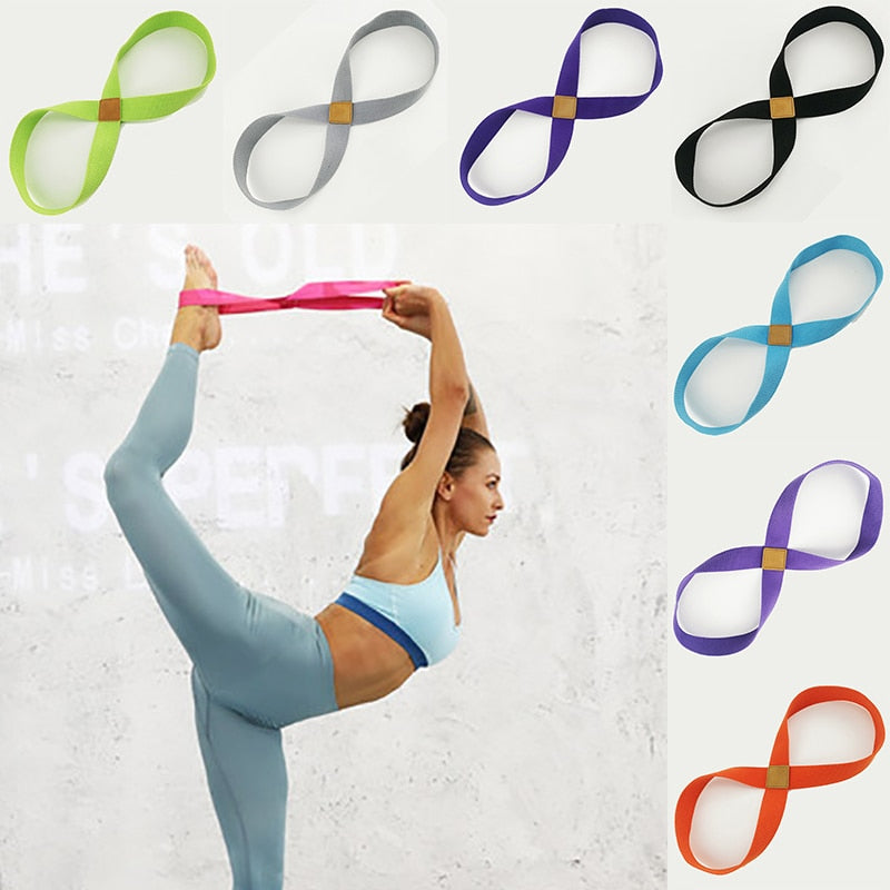 Yoga Stretch Strap - 8-Loop Training & Fitness Belt