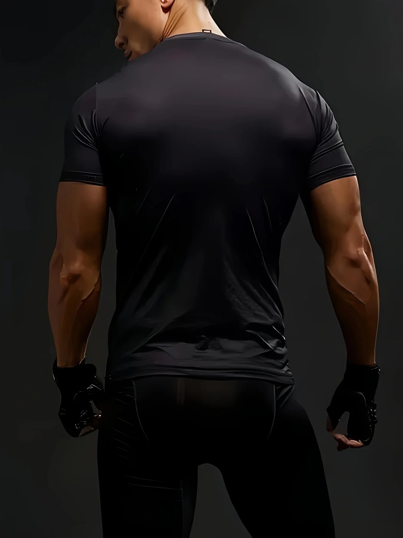 3D Short Sleeve T‑Shirt – Breathable Polyester Casual Top for Men