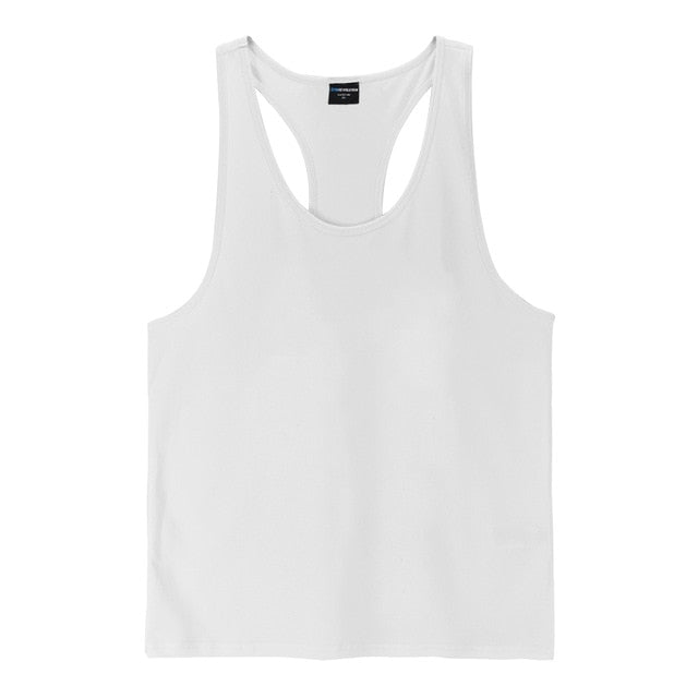Men’s Muscle Stringer Tank – Y‑Back Gym Vest