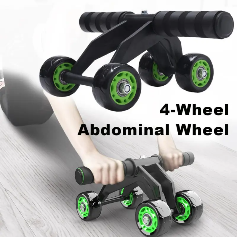 Foldable Abdominal Exercise Wheel – 4‑Wheel Design