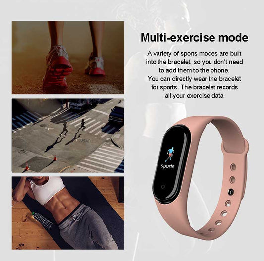 M5 Smart Watch Fitness Tracker (HR/BP)