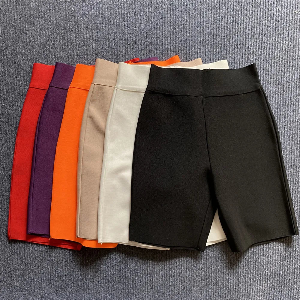 Women’s High‑Waist Fitness Shorts – Stretchable Yoga & Gym Leggings