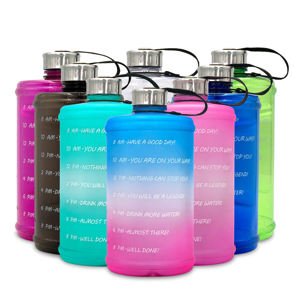 2.2L Gradient Sports Water Bottle – Large Capacity PETG Gym Cup