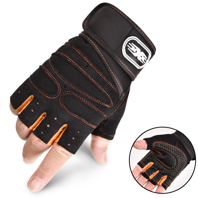 Men’s Half‑Finger Weight‑Lifting Gloves