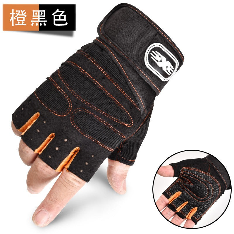 Men’s Half‑Finger Weight‑Lifting Gloves