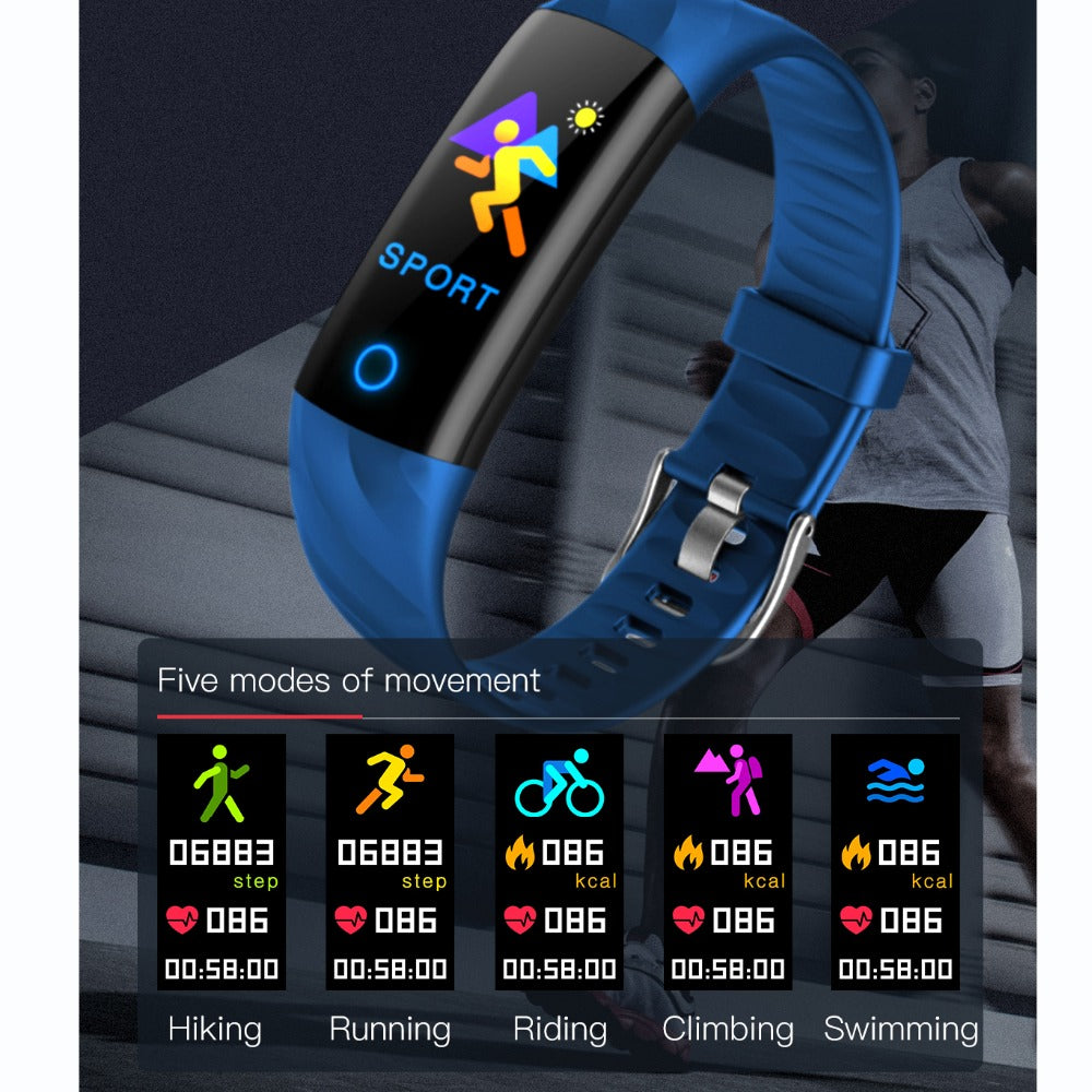 S5 Smart Sport Watch: Heart Rate, Blood Oxygen, Waterproof