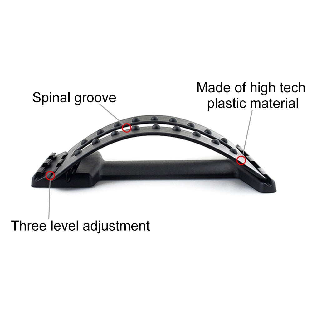 Back Massage Magic – Adjustable Lumbar Support Stretcher