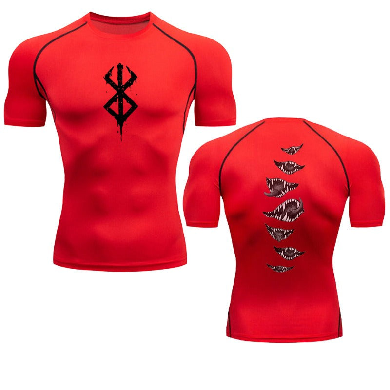 Men’s Quick-Dry Training Shirt – Elastic, Breathable Summer Sportswear