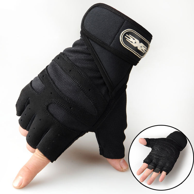 Men’s Half‑Finger Weight‑Lifting Gloves