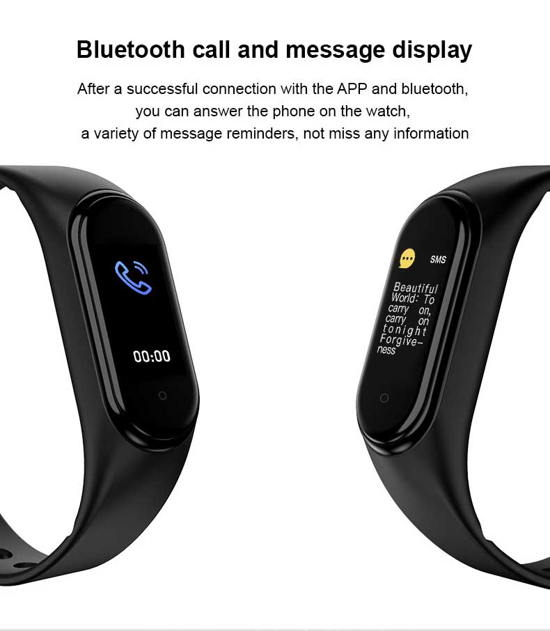 M5 Smart Watch Fitness Tracker (HR/BP)