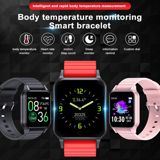 T96 Smart Watch – Body Temperature, Heart Rate & Fitness Tracker