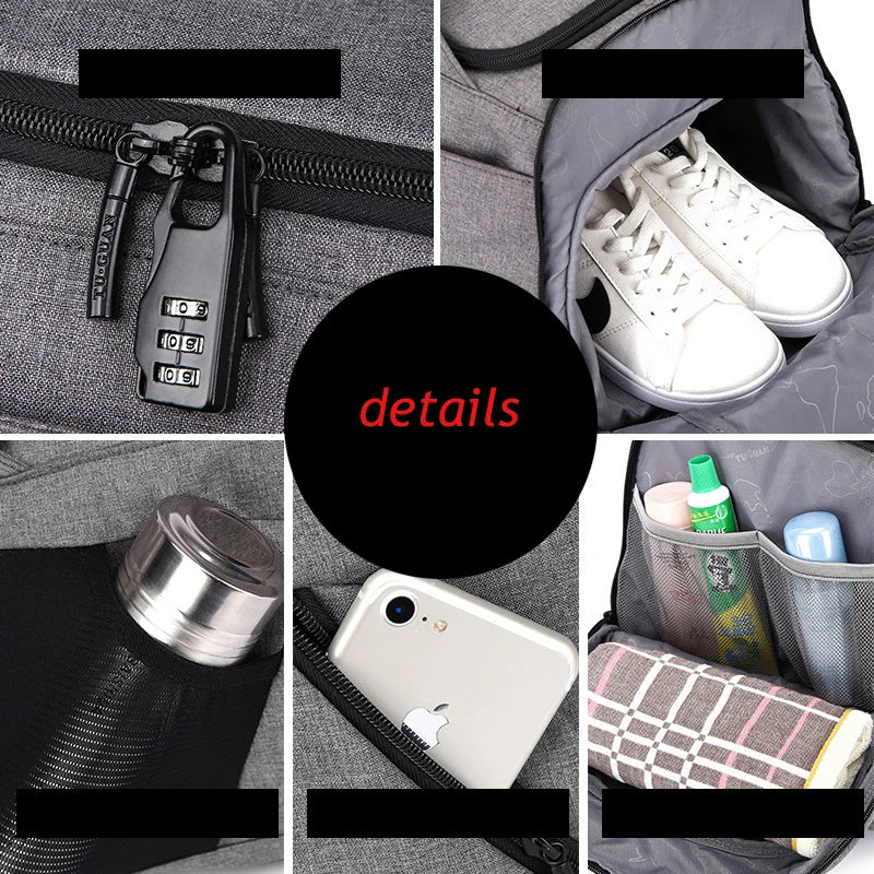 Men’s Multifunction Gym & Travel Bag – Anti‑Theft Backpack Tote