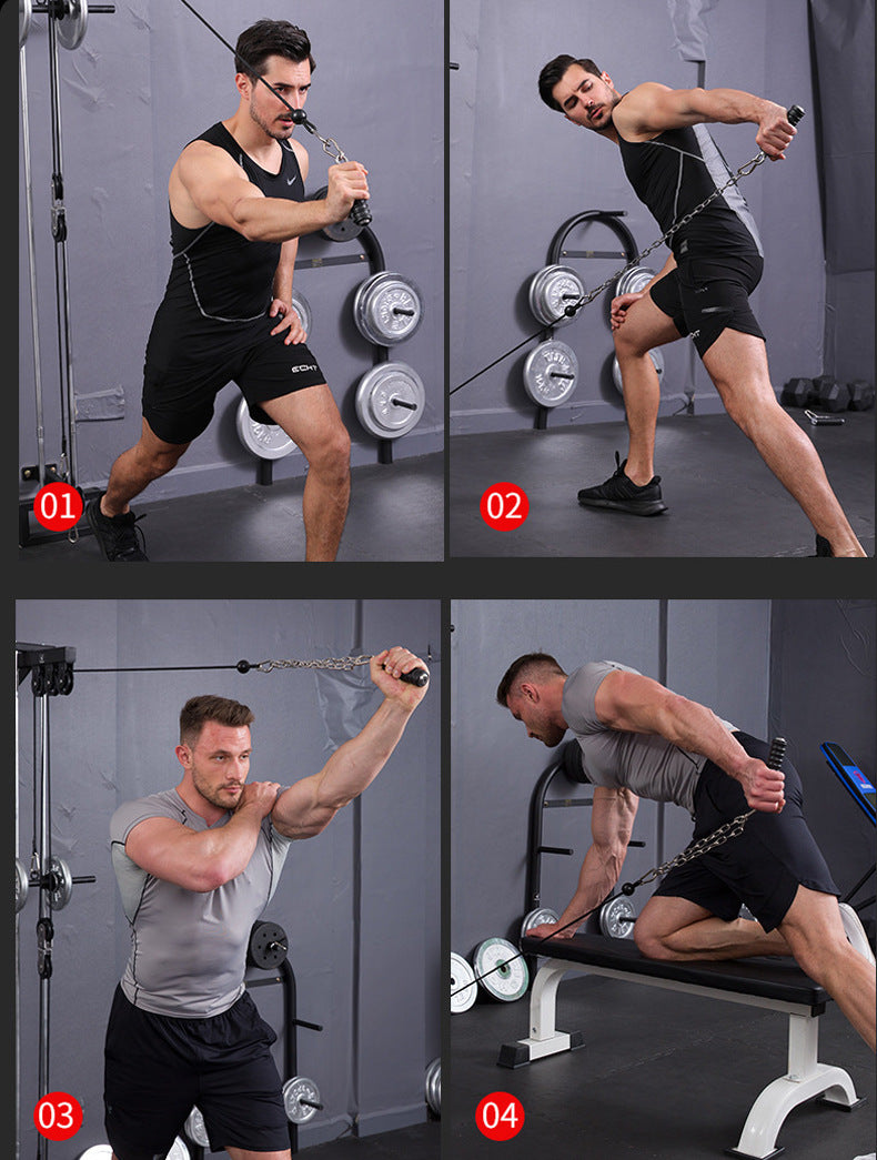 Double D Row Handle – V‑Shaped Iron Grip