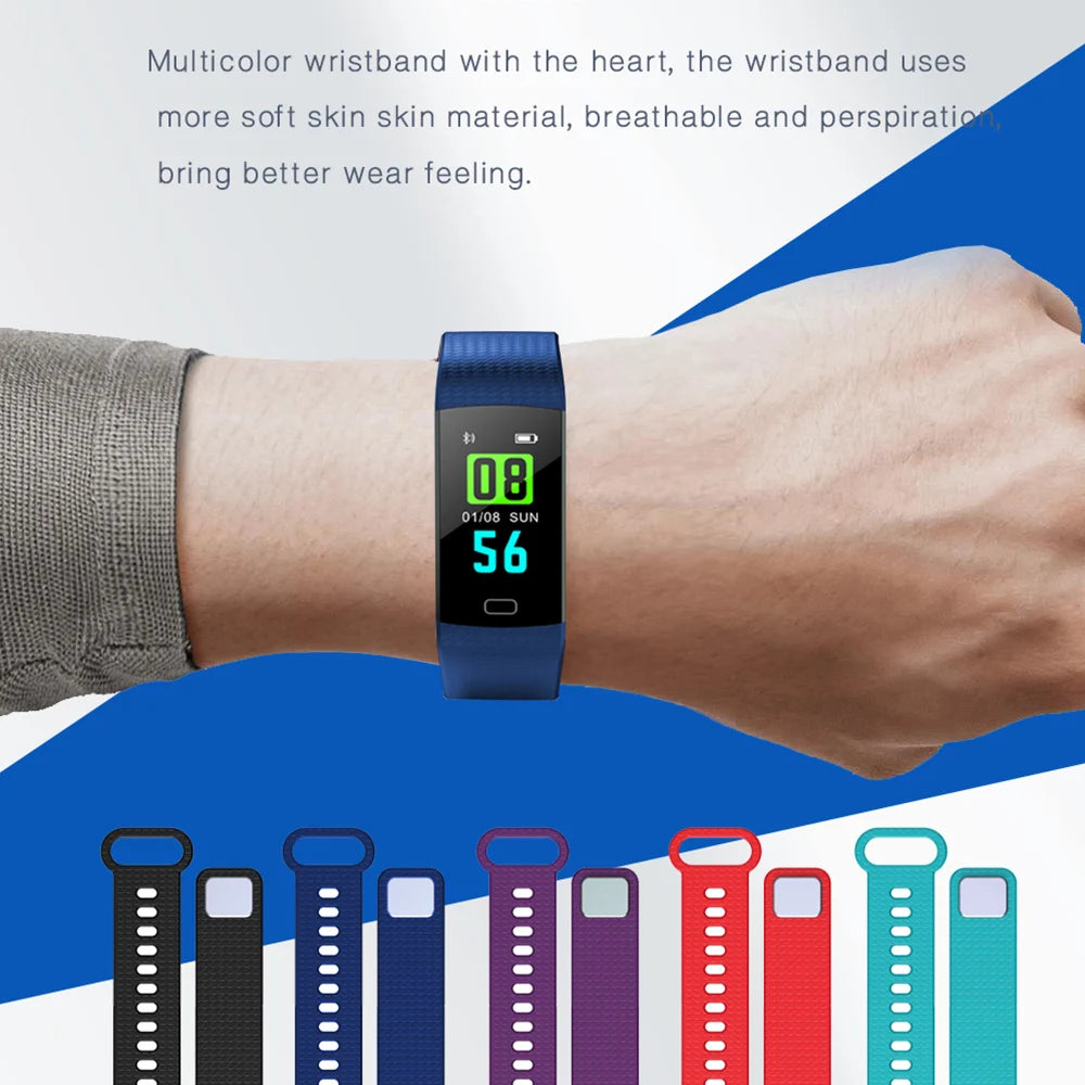 Y5 Smart Bracelet – Heart Rate & Fitness Tracker, Blood Pressure Monitor, Waterproof