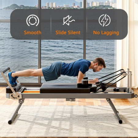 Extra Large Pilates Reformer – Multi‑Functional Home Fitness Equipment (395 lbs Capacity)