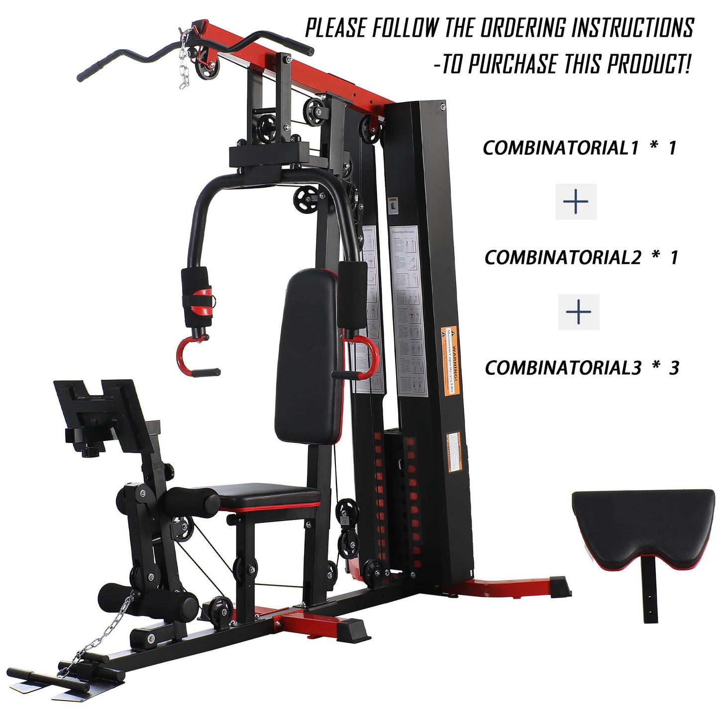 Heavy Duty Home Gym – 3‑Piece Strength Training Combination (Self Pickup Only)