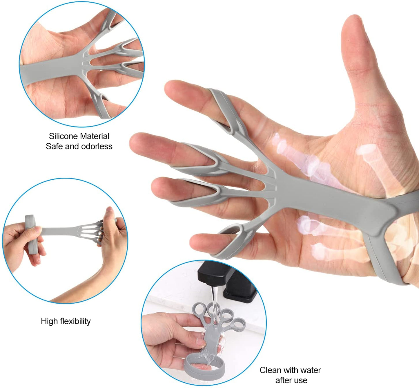 Silicone Finger Grip Trainer – Finger Strength & Rehabilitation Tool
