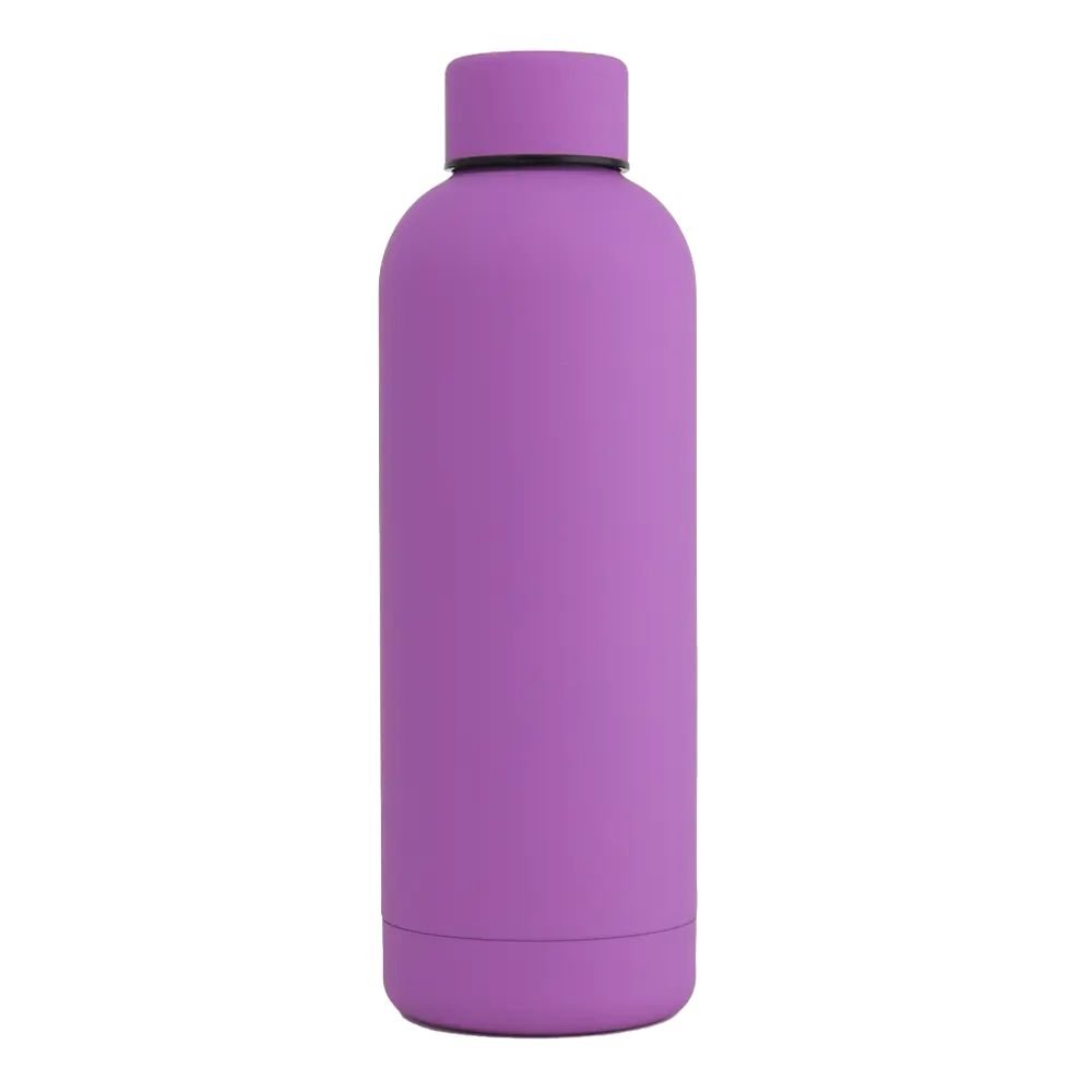 17oz Rubber Vacuum Insulated Stainless Steel Water Bottle.